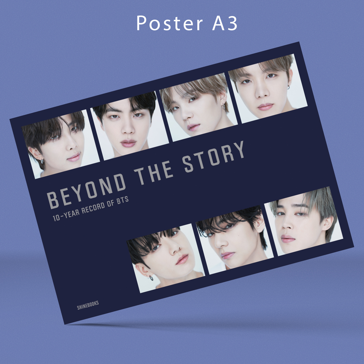 10-year record of bts - beyond the story - bìa cứng - tặng kèm 1 pet bookmark + 8 photo cards + 1 poster a3 - Ảnh 5