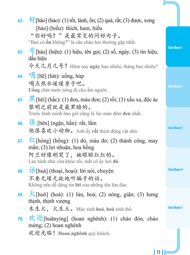 3000 từ vựng tiếng trung thông dụng - Ảnh 11