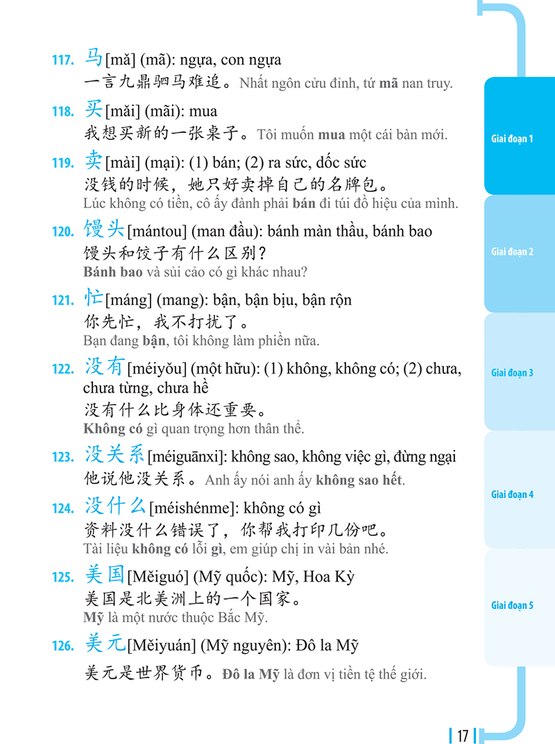 3000 từ vựng tiếng trung thông dụng - Ảnh 17