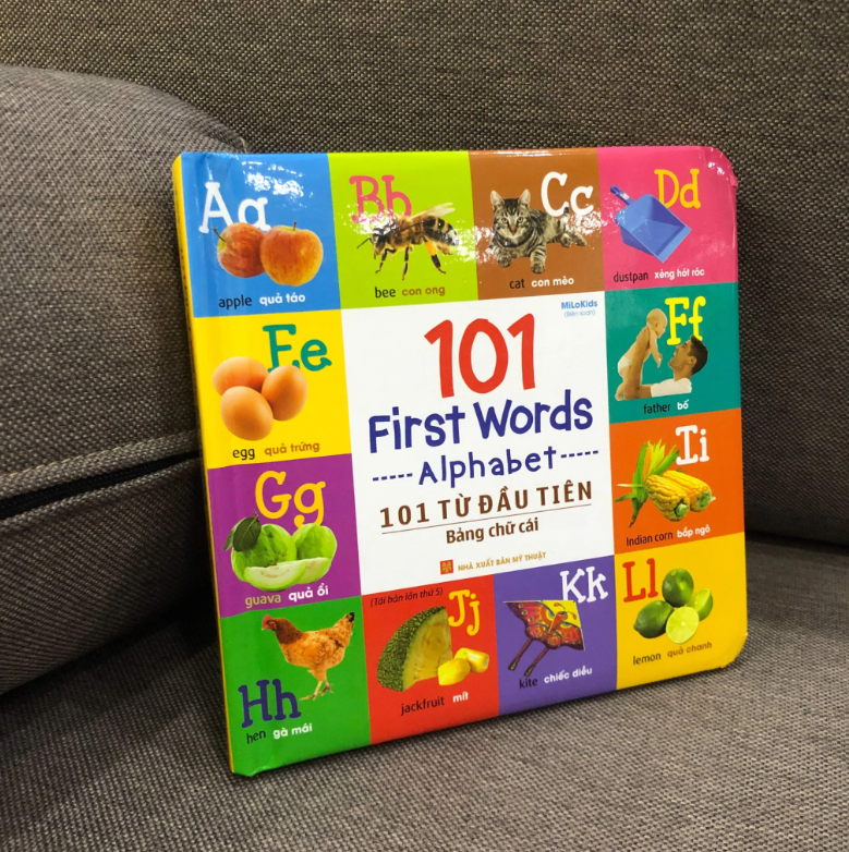 Bộ 101 First Words - Alphabet - 101 Từ Đầu Tiên - Bảng Chữ Cái - Bìa Cứng (Tái Bản 2026) - Ảnh 3