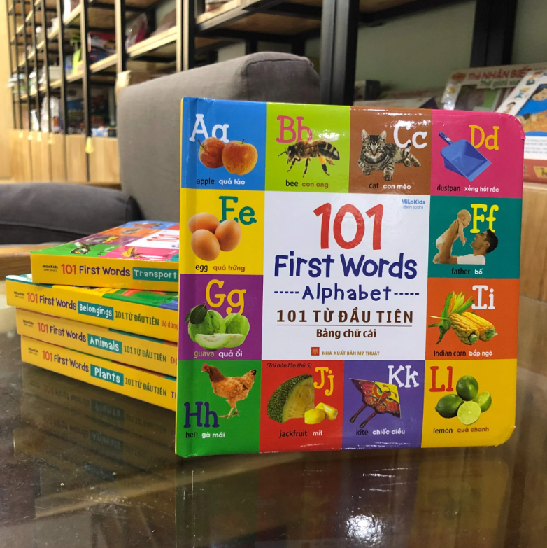 Bộ 101 First Words - Alphabet - 101 Từ Đầu Tiên - Bảng Chữ Cái - Bìa Cứng (Tái Bản 2026) - Ảnh 4