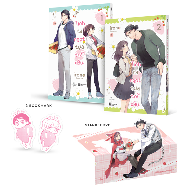 Bộ Bộ Manga - Tình Ta Ngọt Tựa Trái Dâu - Tập 1 + Tập 2 (Bộ 2 Tập) - Bản Đặc Biệt - Tặng Kèm 2 Bookmark + 1 Standee PVC