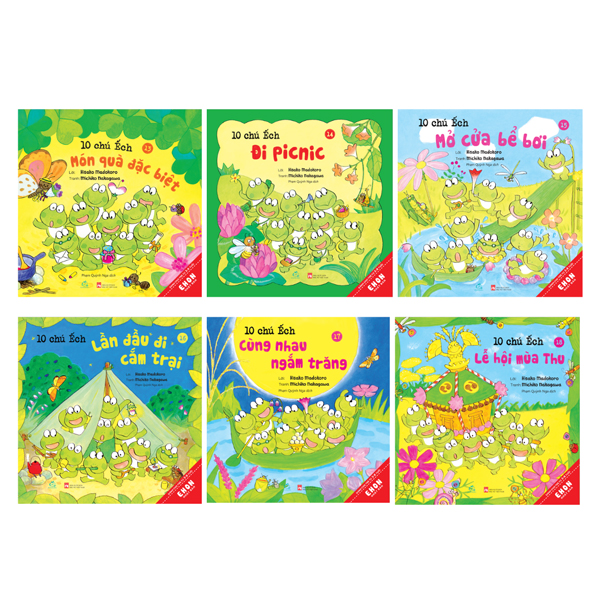 Bộ
Bộ Sách Ehon Nhật Bản - 10 Chú Ếch - Phần 3 - Tập 13-18 (Bộ 6 Cuốn)
