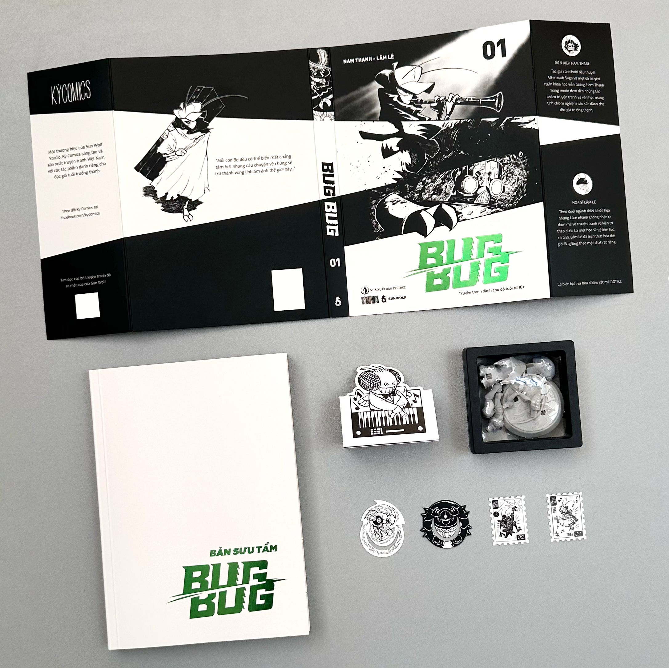Bộ Bug/Bug - Tập 1 - Bản Sưu Tầm - Bìa Cứng - Tặng Kèm 2 Bookmark Mini + 2 Con Tem + 1 Standee Giấy + 1 Mô Hình Resin DIY - Ảnh 4