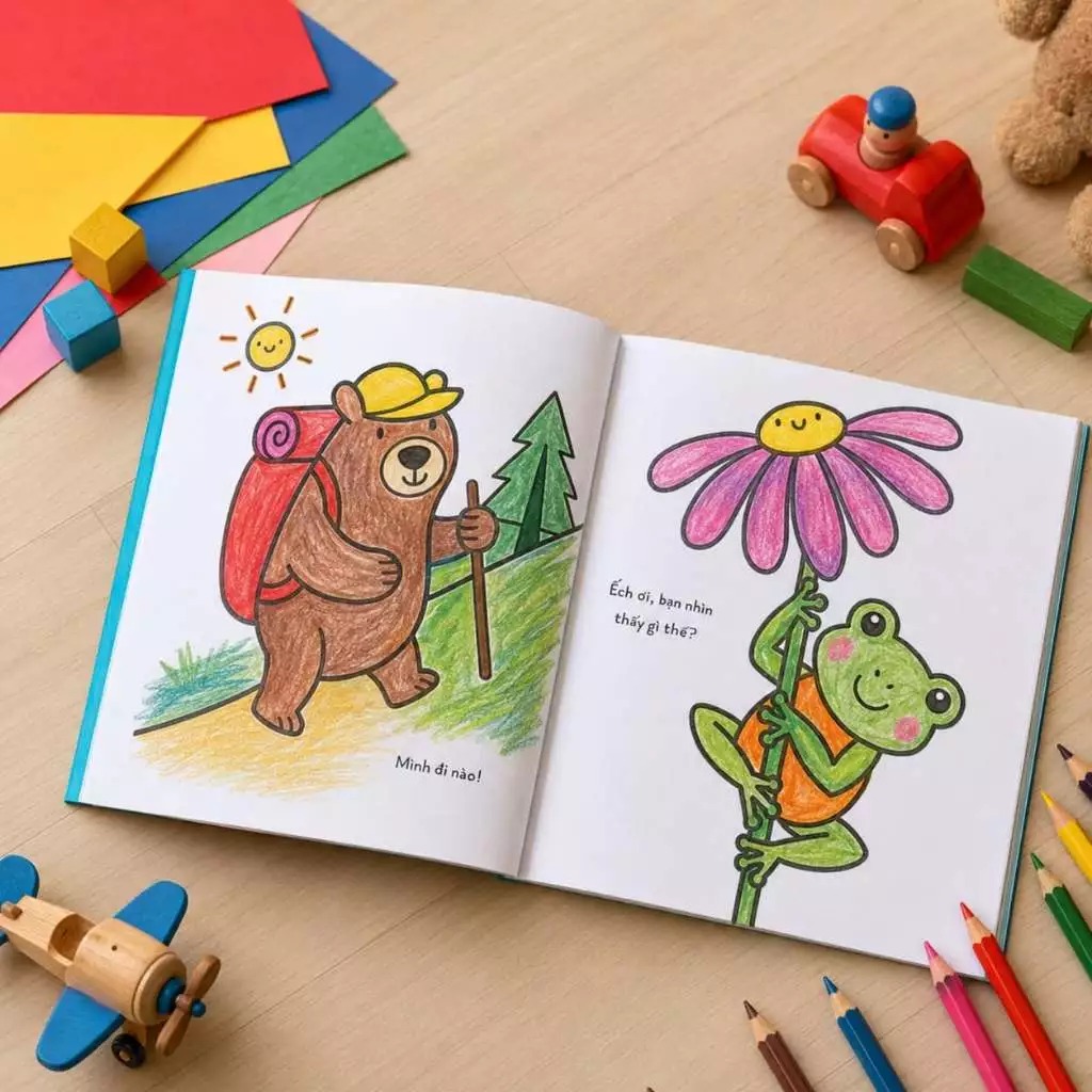 Bộ Cuốn Sách Tô Màu Đầu Tiên Của Tớ - Tô Màu Mùa Hè Hạnh Phúc - Ảnh 9