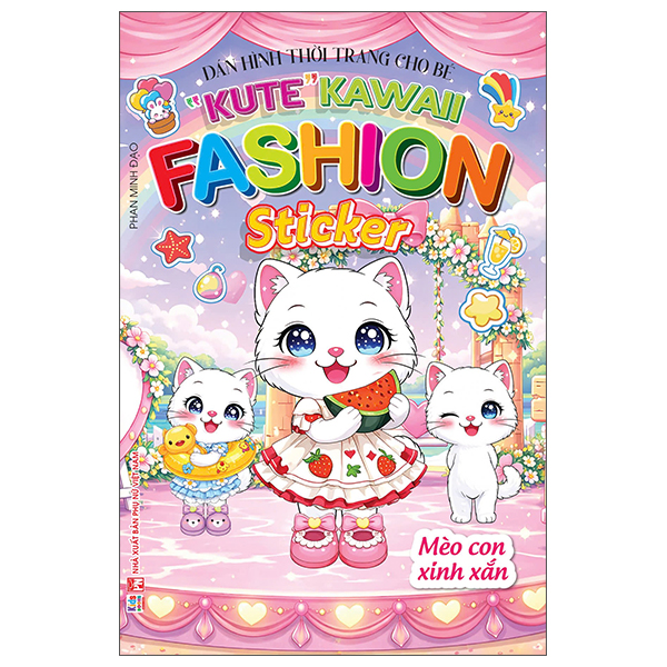 Bộ Dán Hình Thời Trang Cho Bé - "Kute" Kawaii Fashion Sticker - Thỏ Con Dễ Thương - Ảnh 2