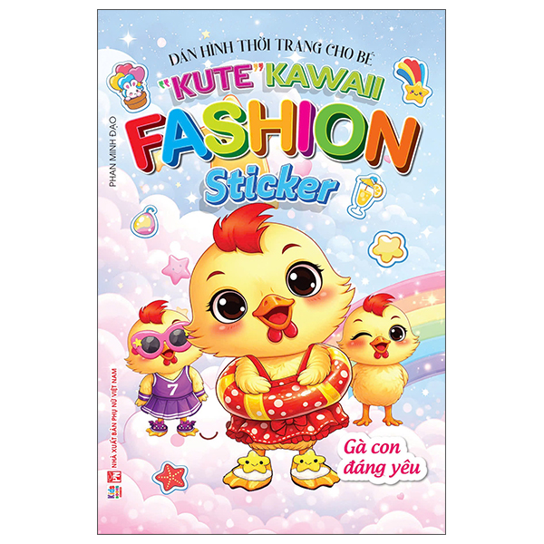 Bộ Dán Hình Thời Trang Cho Bé - "Kute" Kawaii Fashion Sticker - Thỏ Con Dễ Thương - Ảnh 3