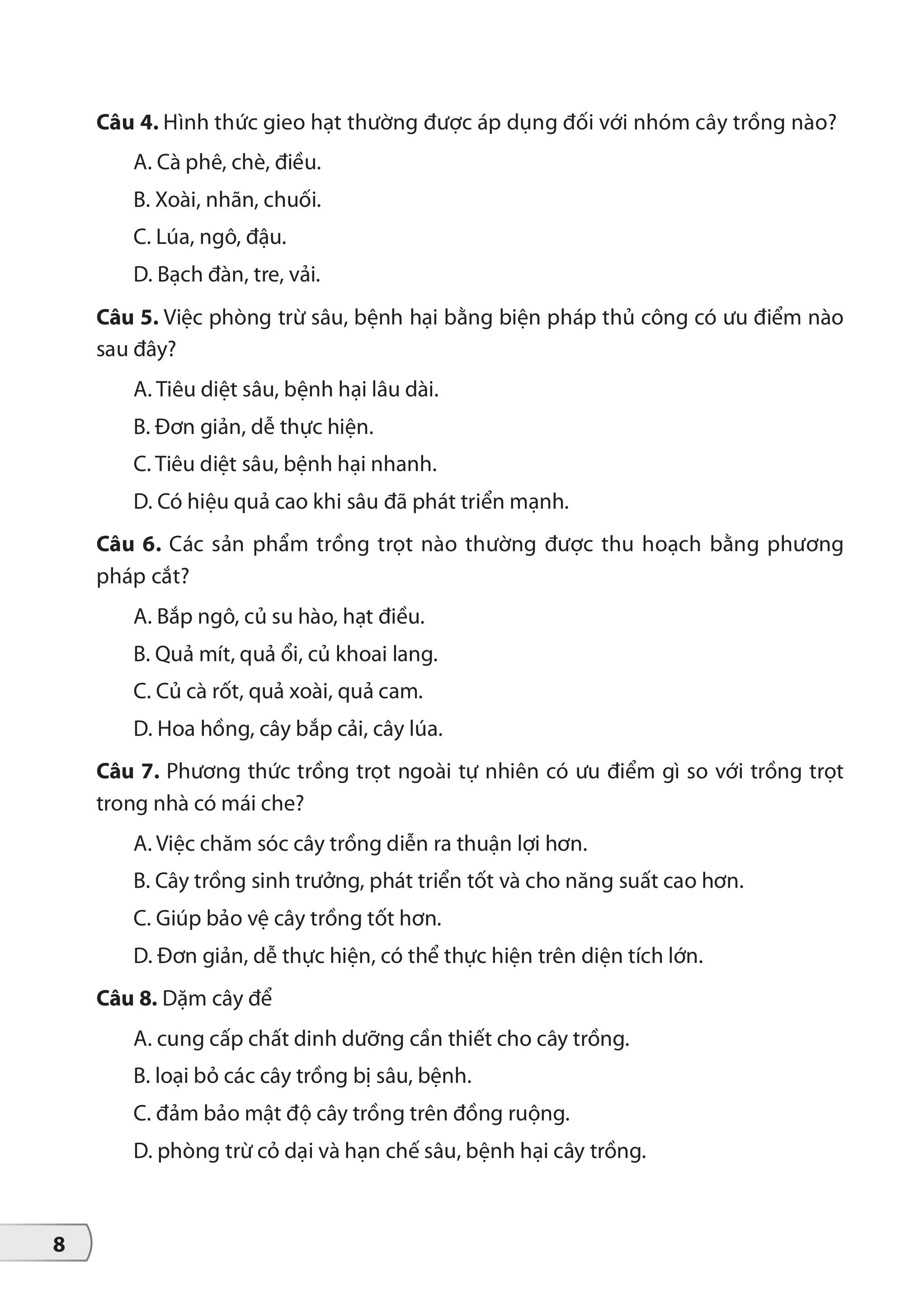Bộ Đề Kiểm Tra, Đánh Giá Công Nghệ 7 - Ảnh 10