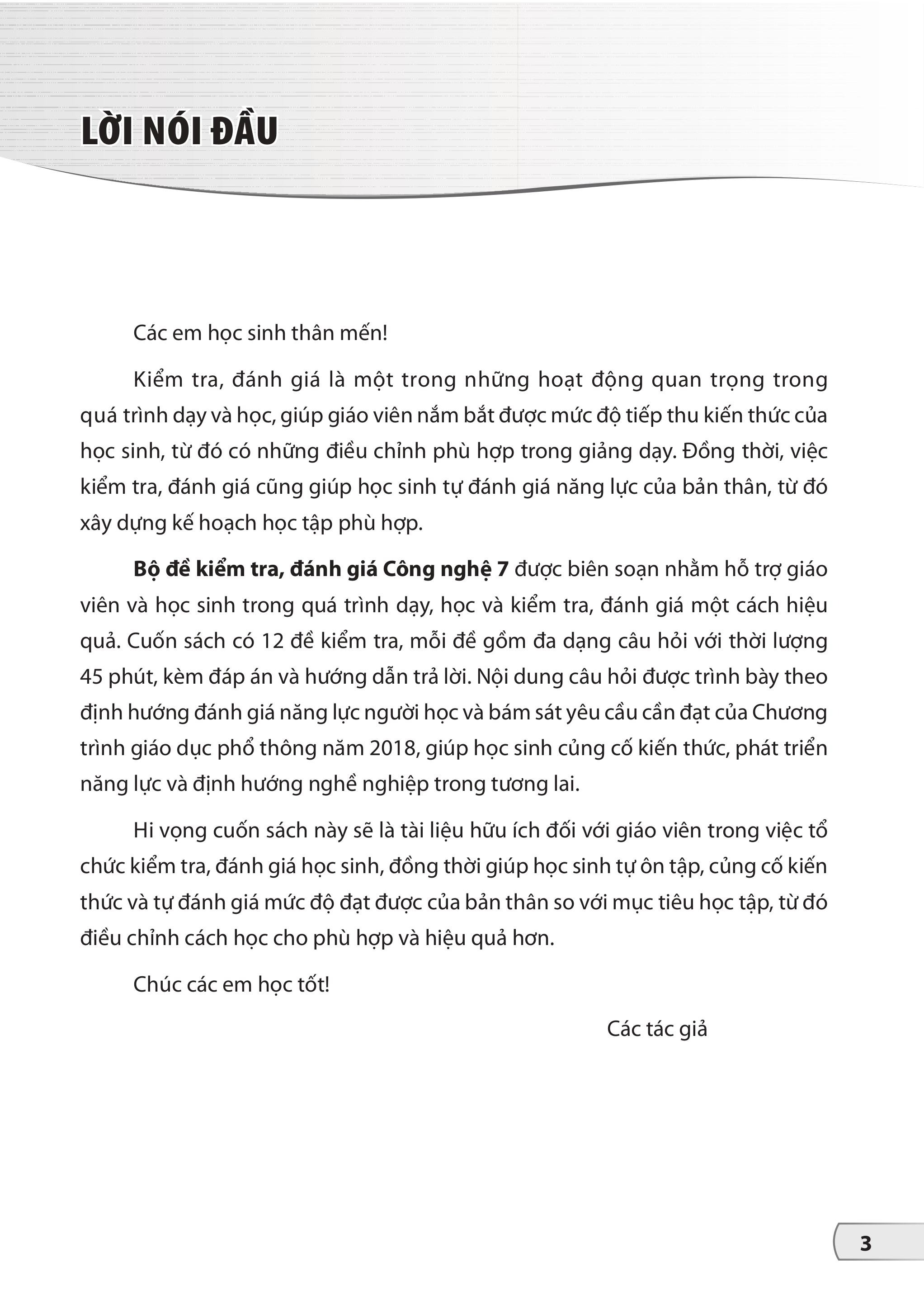 Bộ Đề Kiểm Tra, Đánh Giá Công Nghệ 7 - Ảnh 5
