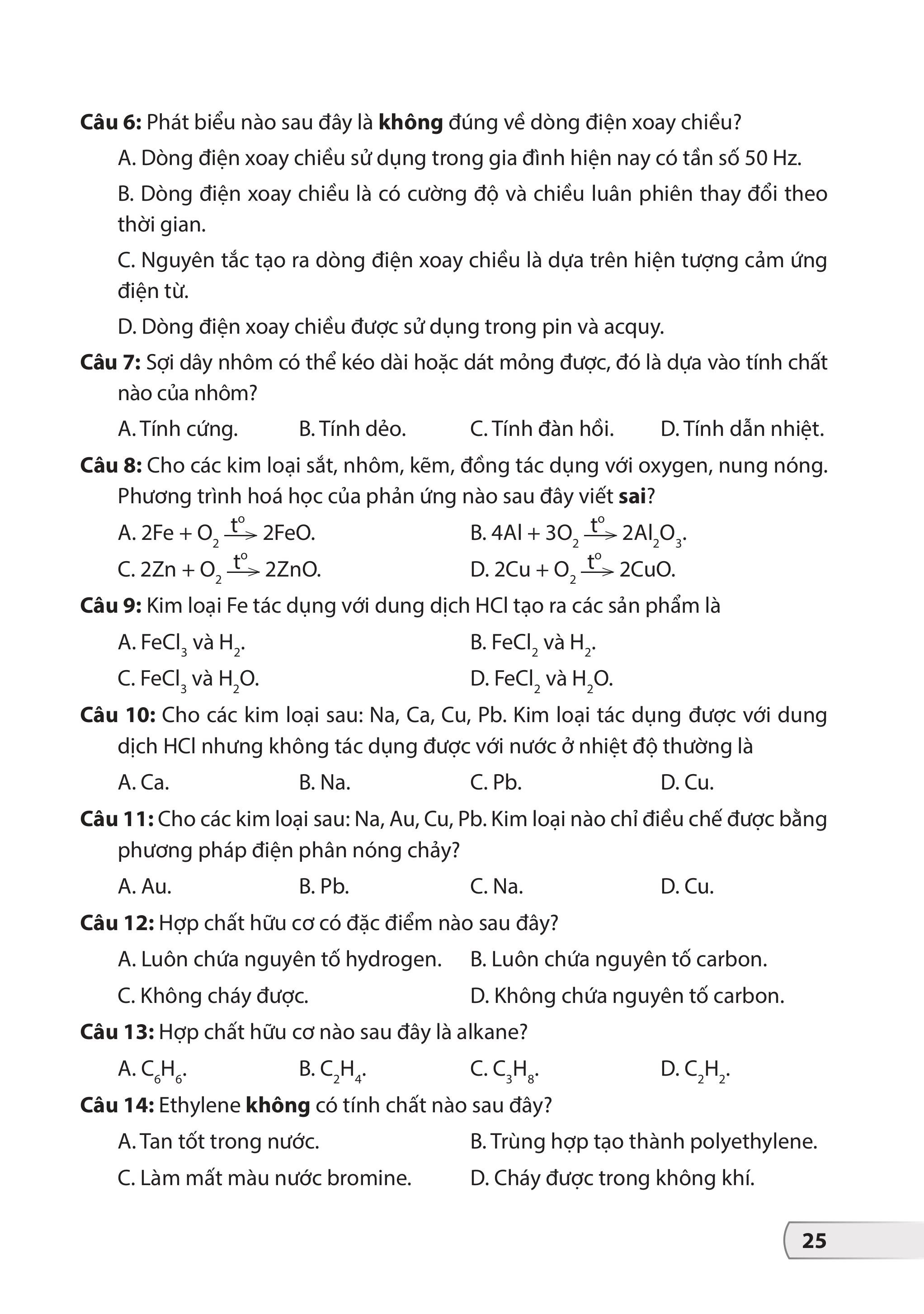 Bộ Đề Kiểm Tra, Đánh Giá Khoa Học Tự Nhiên 9 - Ảnh 10