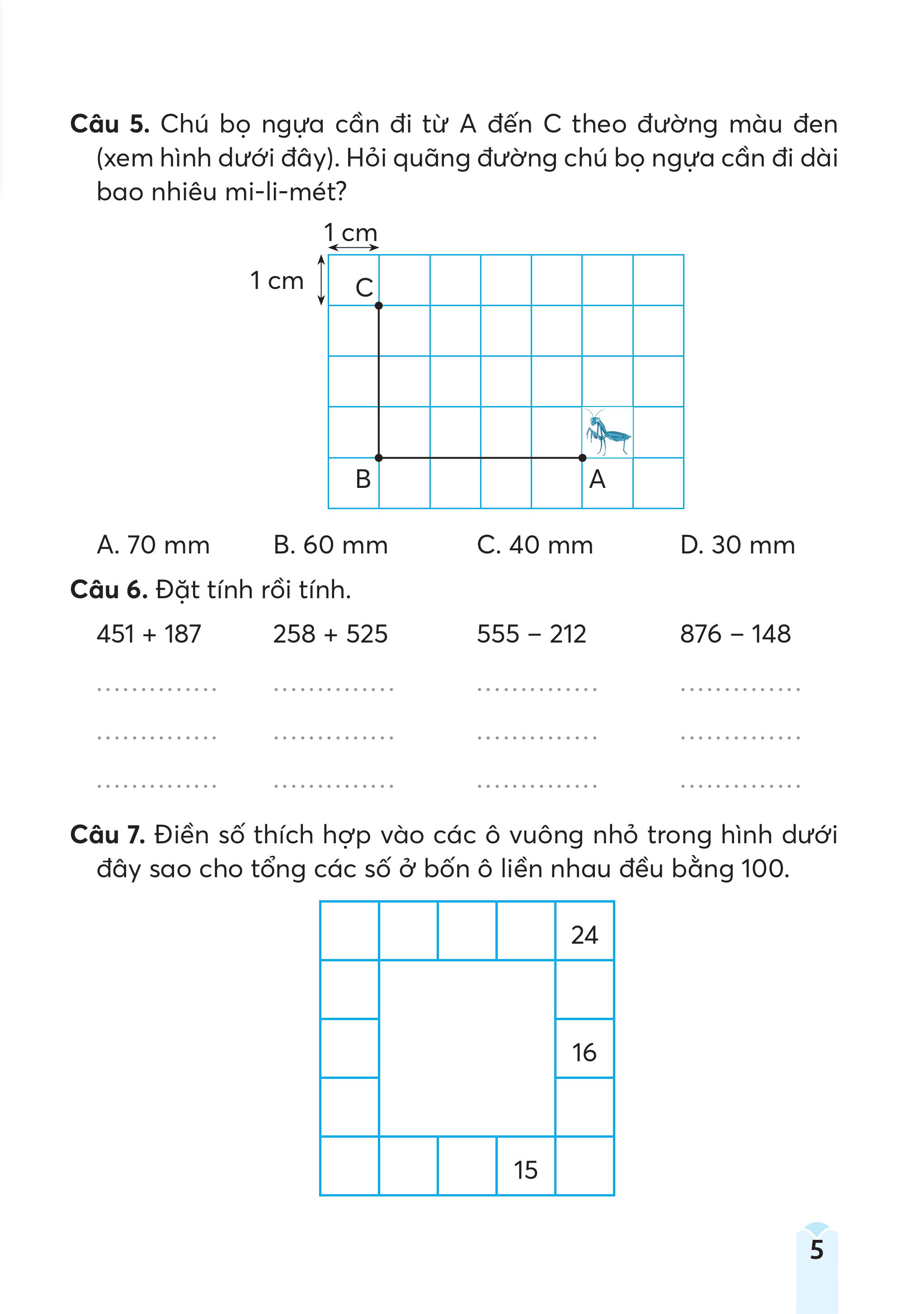 Bộ Đề Kiểm Tra, Đánh Giá Toán 3 - Ảnh 6