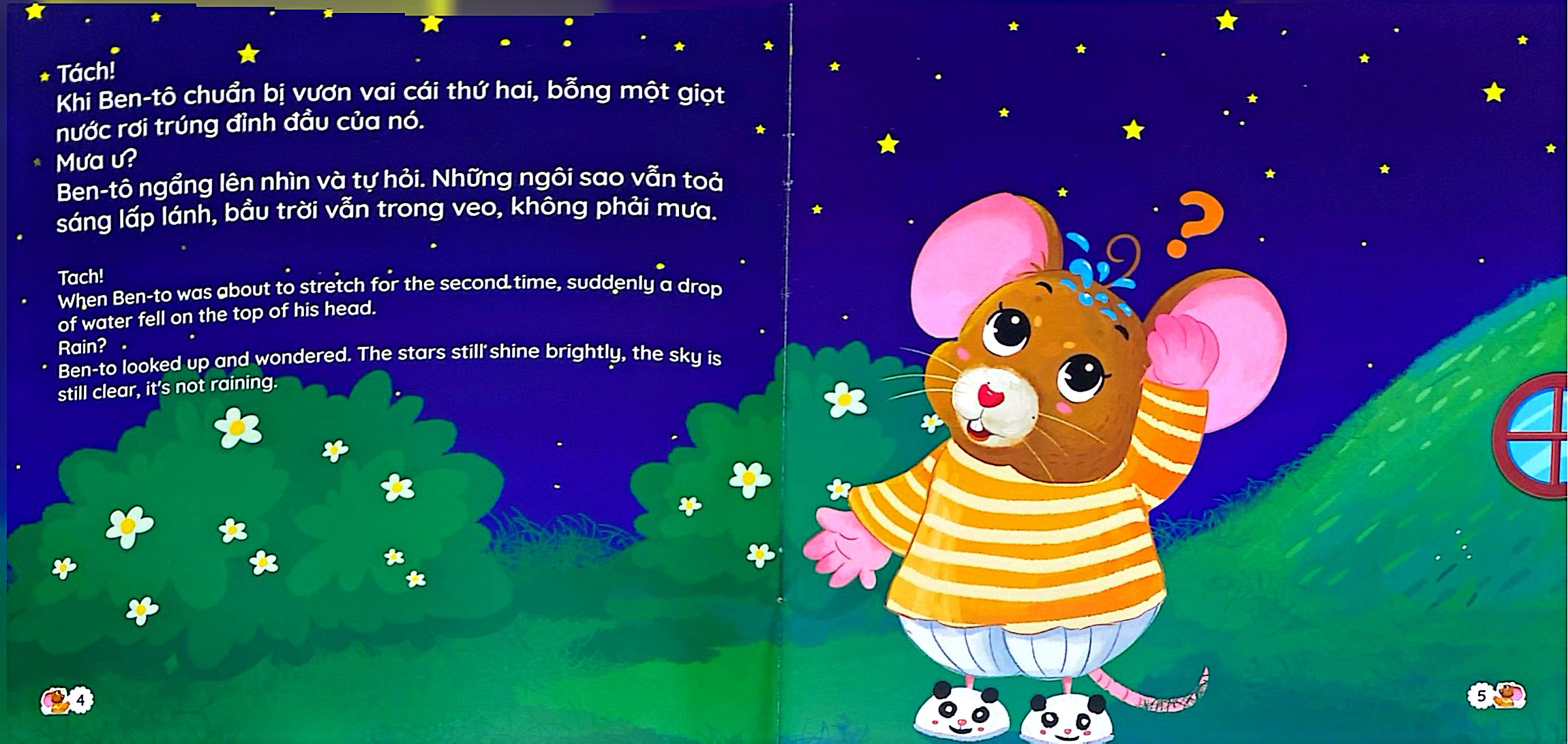Bộ Ehon Song Ngữ Việt-Anh - Chuột Ben-Tô Bé Nhỏ - Chúng Mình Cùng Chơi Nhé - Dành Cho Trẻ 0-6 Tuổi - Ảnh 4