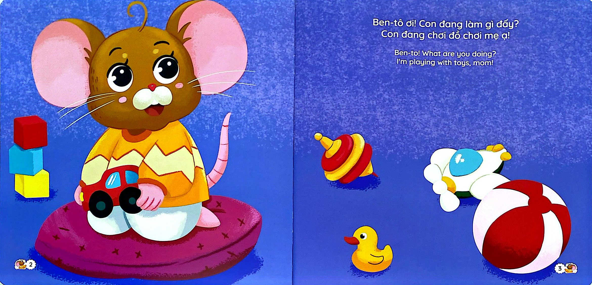 Bộ Ehon Song Ngữ Việt-Anh - Chuột Ben-Tô Bé Nhỏ - Dọn Dẹp Thật Gọn Gàng - Dành Cho Trẻ 0-6 Tuổi - Ảnh 3