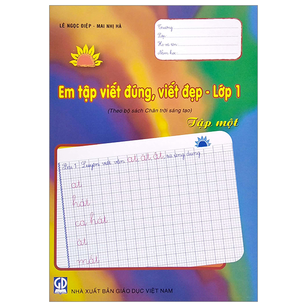 Bo
Em Tap Viet Dung, Viet Dep - Lop 1 - Tap 1 (Theo Bo Sach Chan Troi Sang Tao)