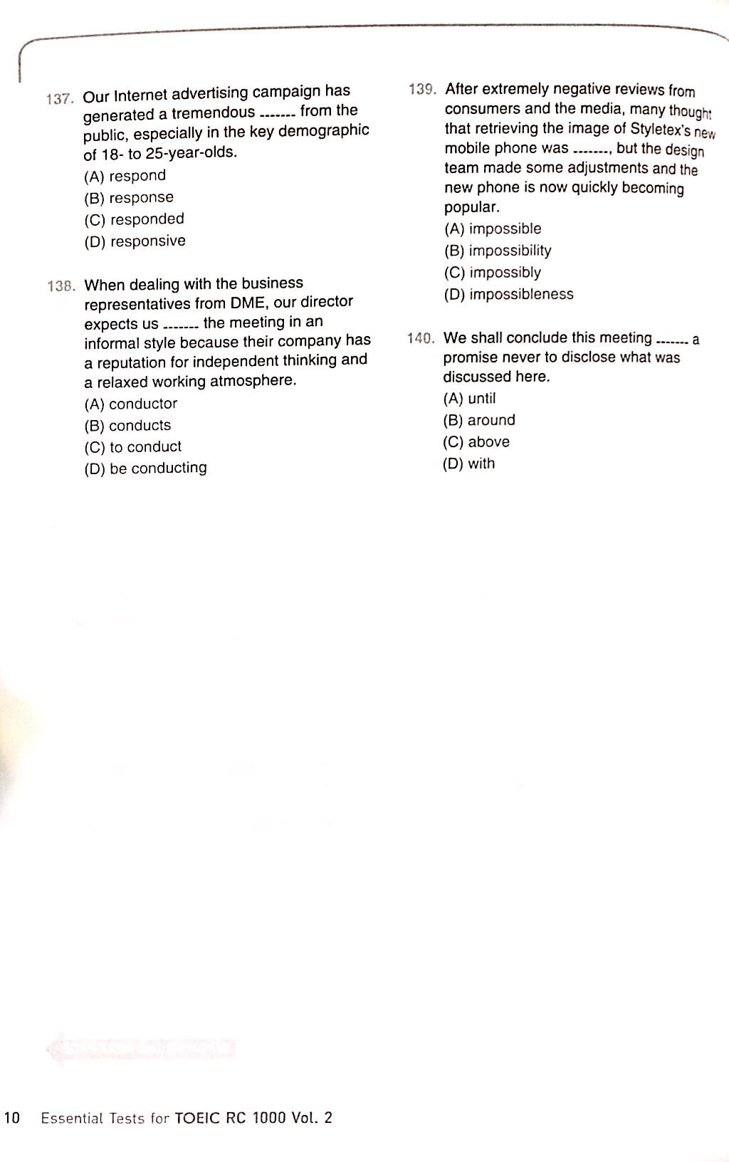 bộ essential test for toeic rc 1000 vol 2 (không cd) - Ảnh 6