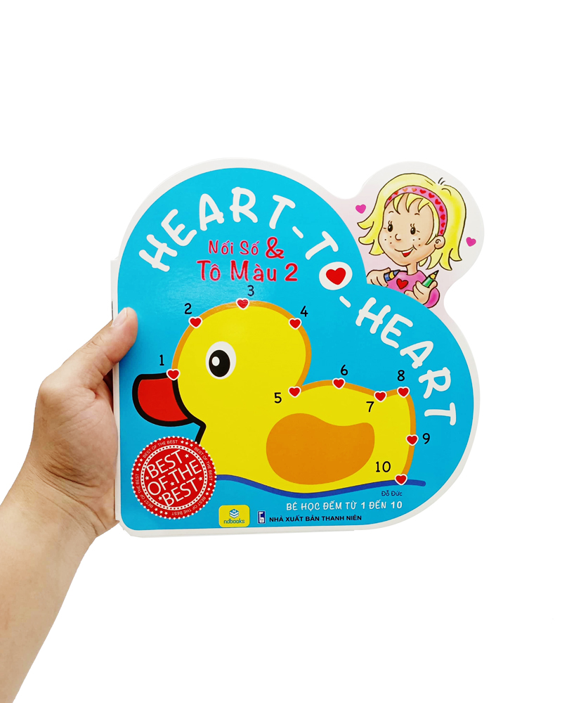 bộ heart to heart - nối số và tô màu 2 - Ảnh 7