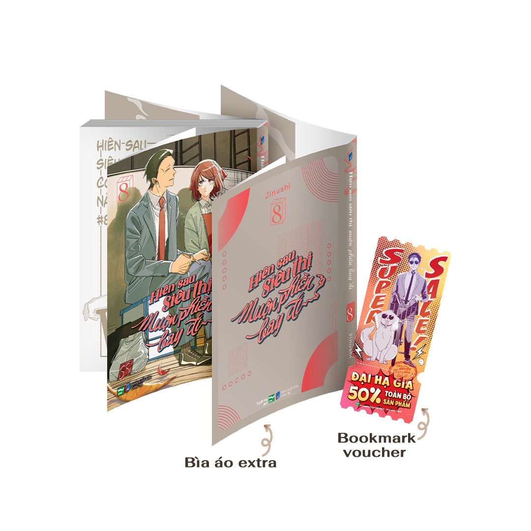 Bộ Hiên Sau Siêu Thị Muộn Phiền Bay Đi - Tập 8 - Bản Đặc Biệt - Tặng Kèm Bìa Áo Extra + Bookmark Voucher - Ảnh 2