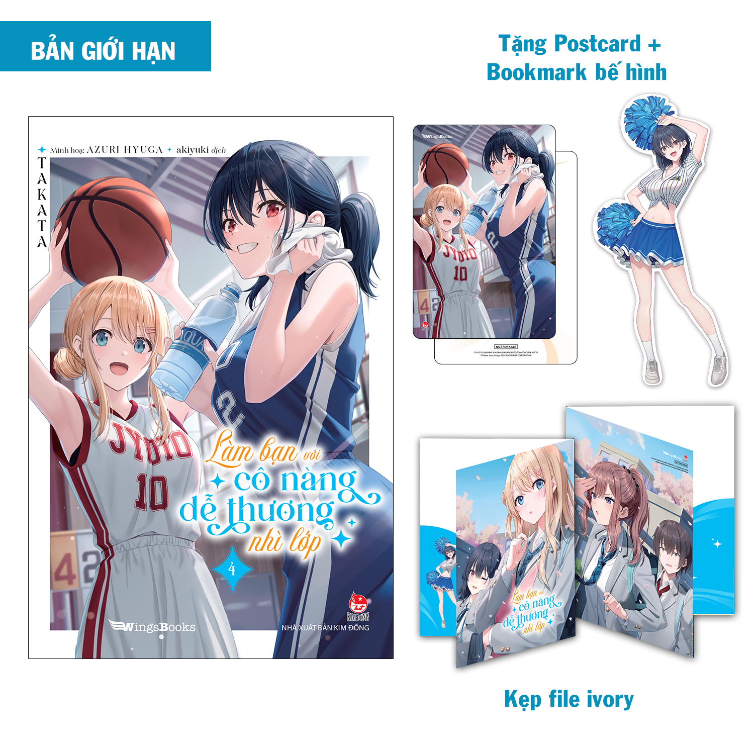 Bộ
Làm Bạn Với Cô Nàng Dễ Thương Nhì Lớp - Tập 4 - Bản Giới Hạn - Tặng Kèm Postcard + Bookmark + Kẹp File Ivory - Ảnh 2