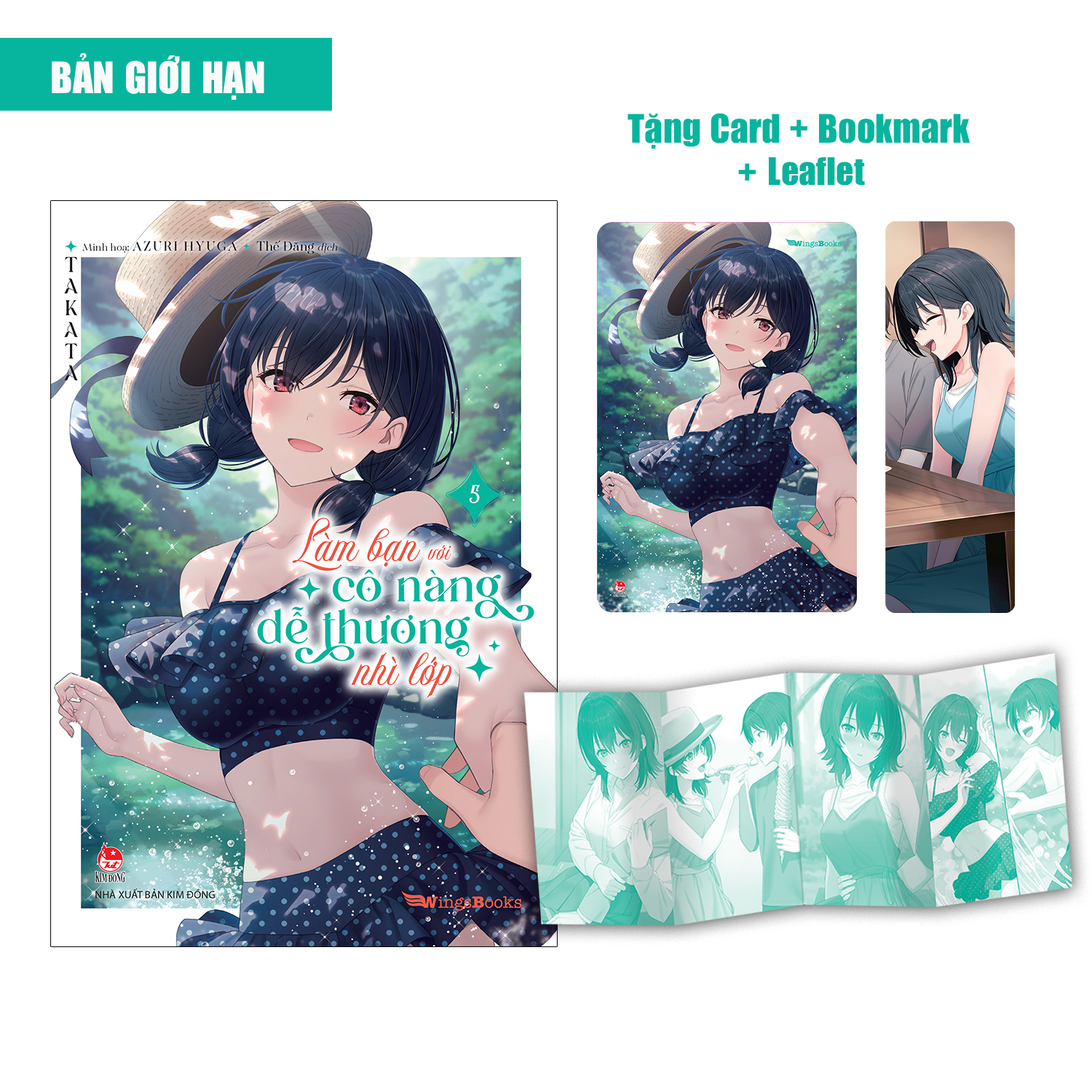 Bộ Làm Bạn Với Cô Nàng Dễ Thương Nhì Lớp - Tập 5 - Bản Giới Hạn - Tặng Kèm Postcard + Bookmark + Leaflet - Ảnh 2
