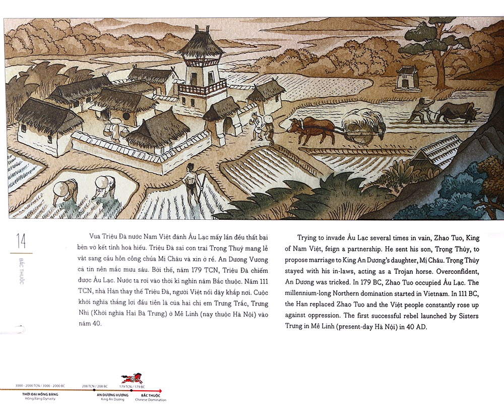 Bộ Lược Sử Nước Việt Bằng Tranh - Viet Nam - A Brief History In Pictures (Ấn Phẩm Kỉ Niệm 60 Năm Thành Lập NXB Kim Đồng) - Bìa Cứng - Ảnh 9
