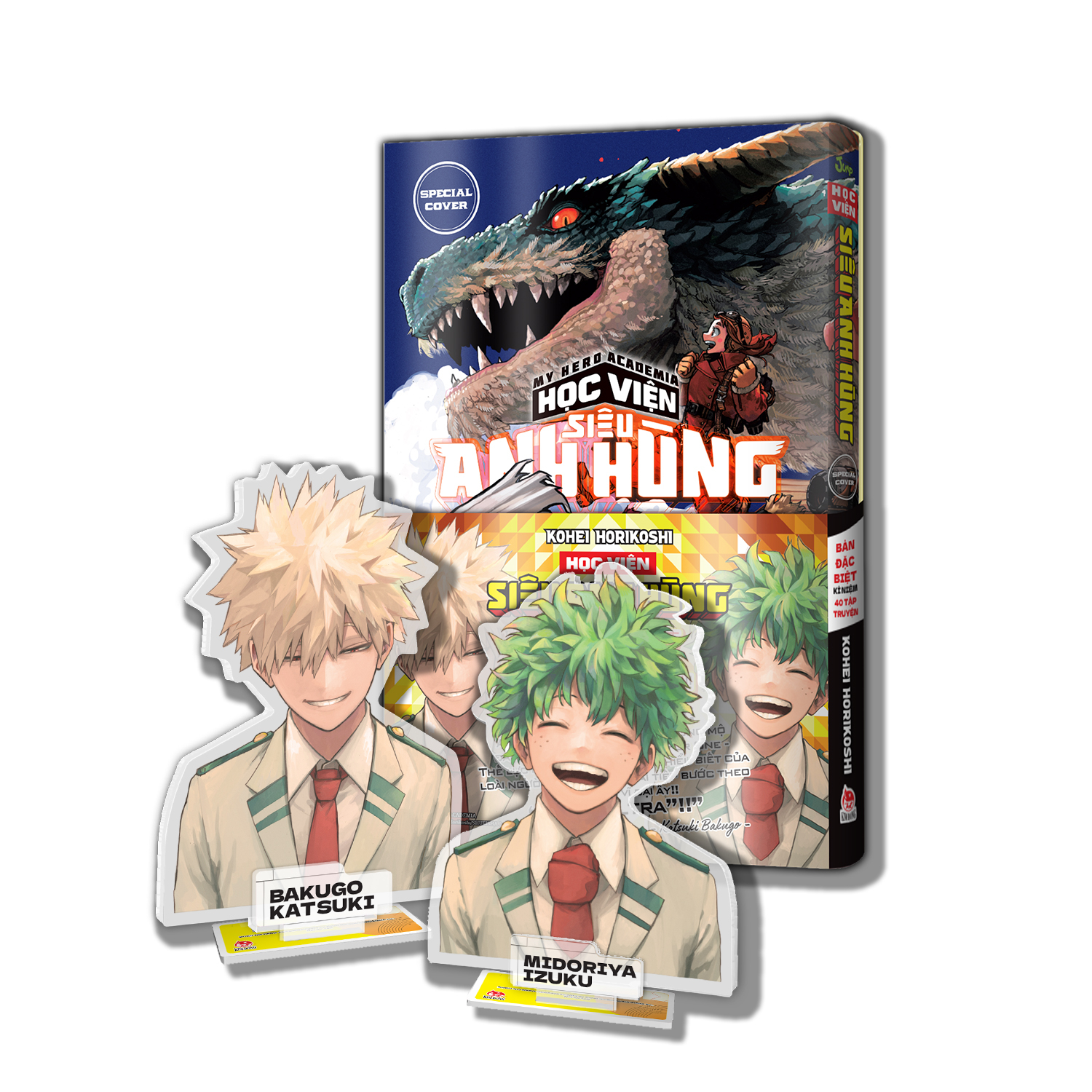 Bộ My Hero Academia - Học Viện Siêu Anh Hùng - Tập 40 - Kết Thúc Một Thời Đại, Và… - Bản Đặc Biệt - Tặng Kèm Special Cover + Set 2 Standee Acrylic - Ảnh 2