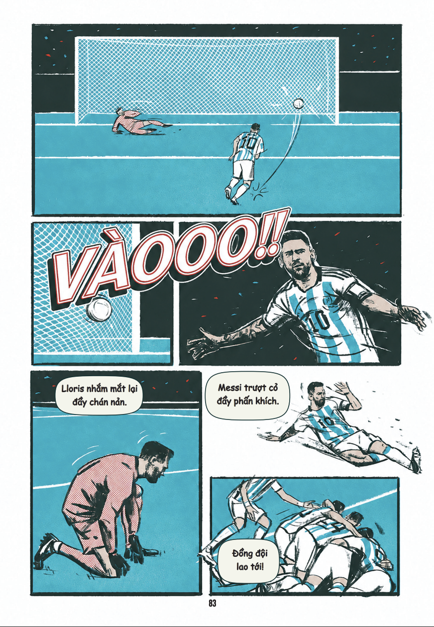 Bộ Những Trận Đấu Vĩ Đại Nhất - Lionel Messi - Đỉnh Cao World Cup - Bìa Cứng - Tặng Kèm Sticker - Ảnh 23