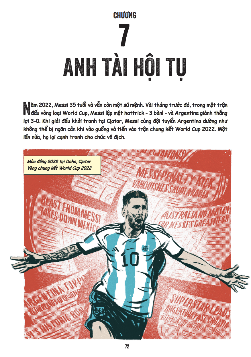 Bộ Những Trận Đấu Vĩ Đại Nhất - Lionel Messi - Đỉnh Cao World Cup - Bìa Cứng - Tặng Kèm Sticker - Ảnh 24