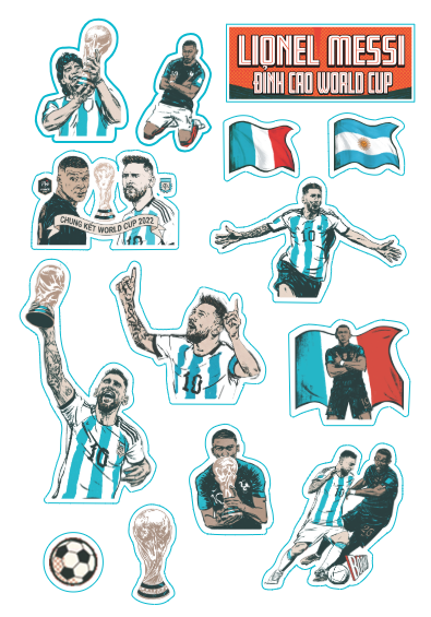 Bộ Những Trận Đấu Vĩ Đại Nhất - Lionel Messi - Đỉnh Cao World Cup - Bìa Cứng - Tặng Kèm Sticker - Ảnh 3