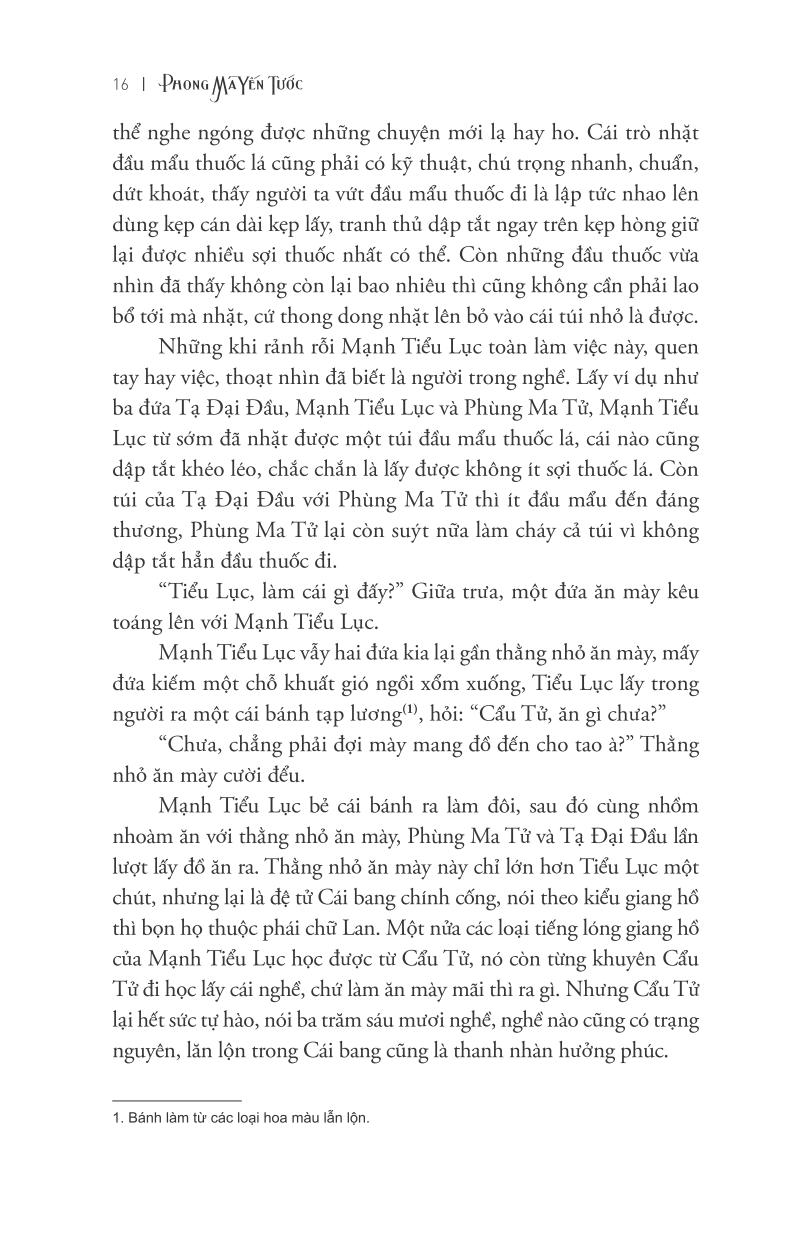 bộ phong ma yến tước - tập 1: nuối tiếc giang hồ - Ảnh 13