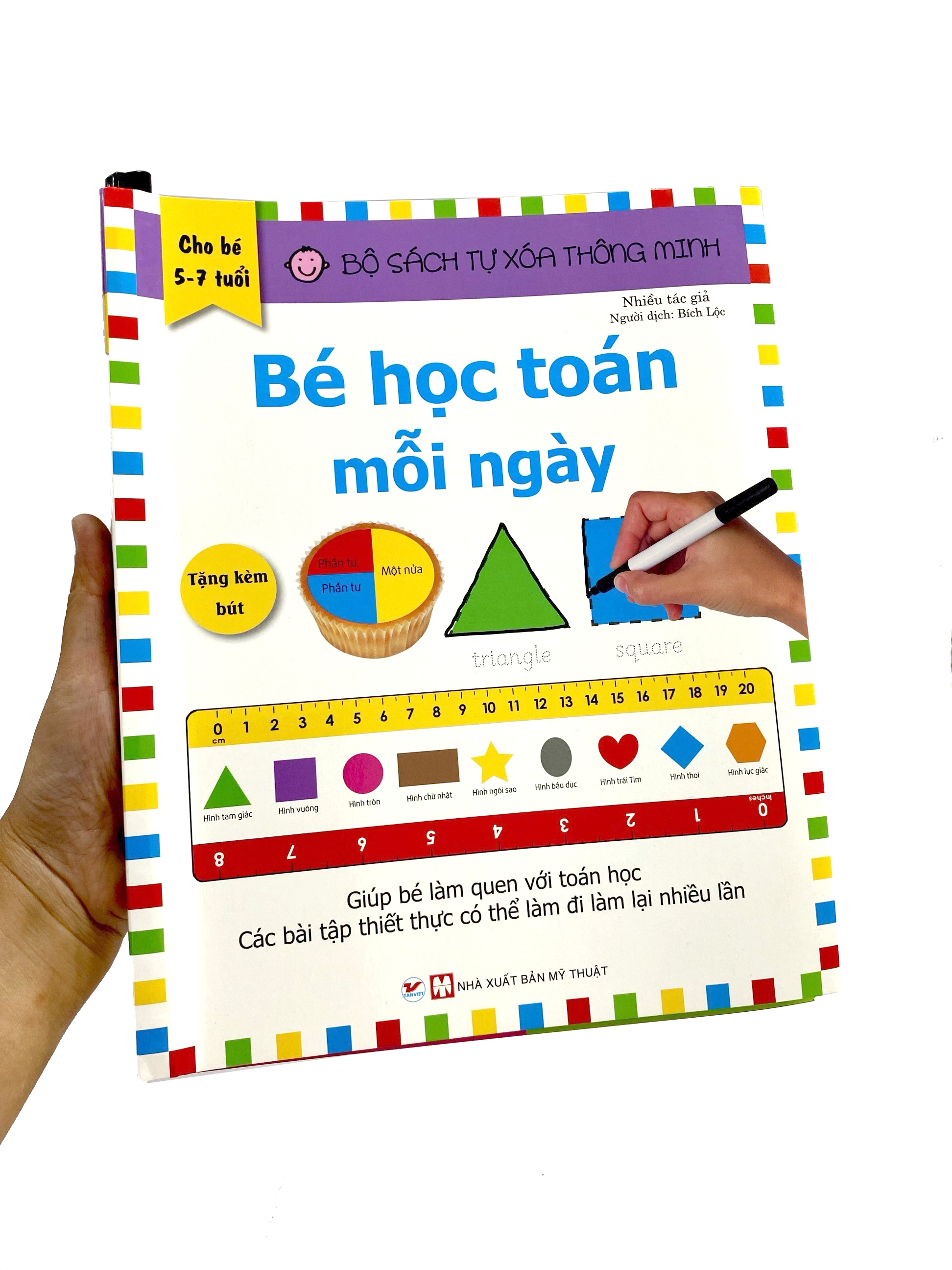 bộ sách tự xóa thông minh - bé học toán mỗi ngày (5 -7 tuổi) - Ảnh 7