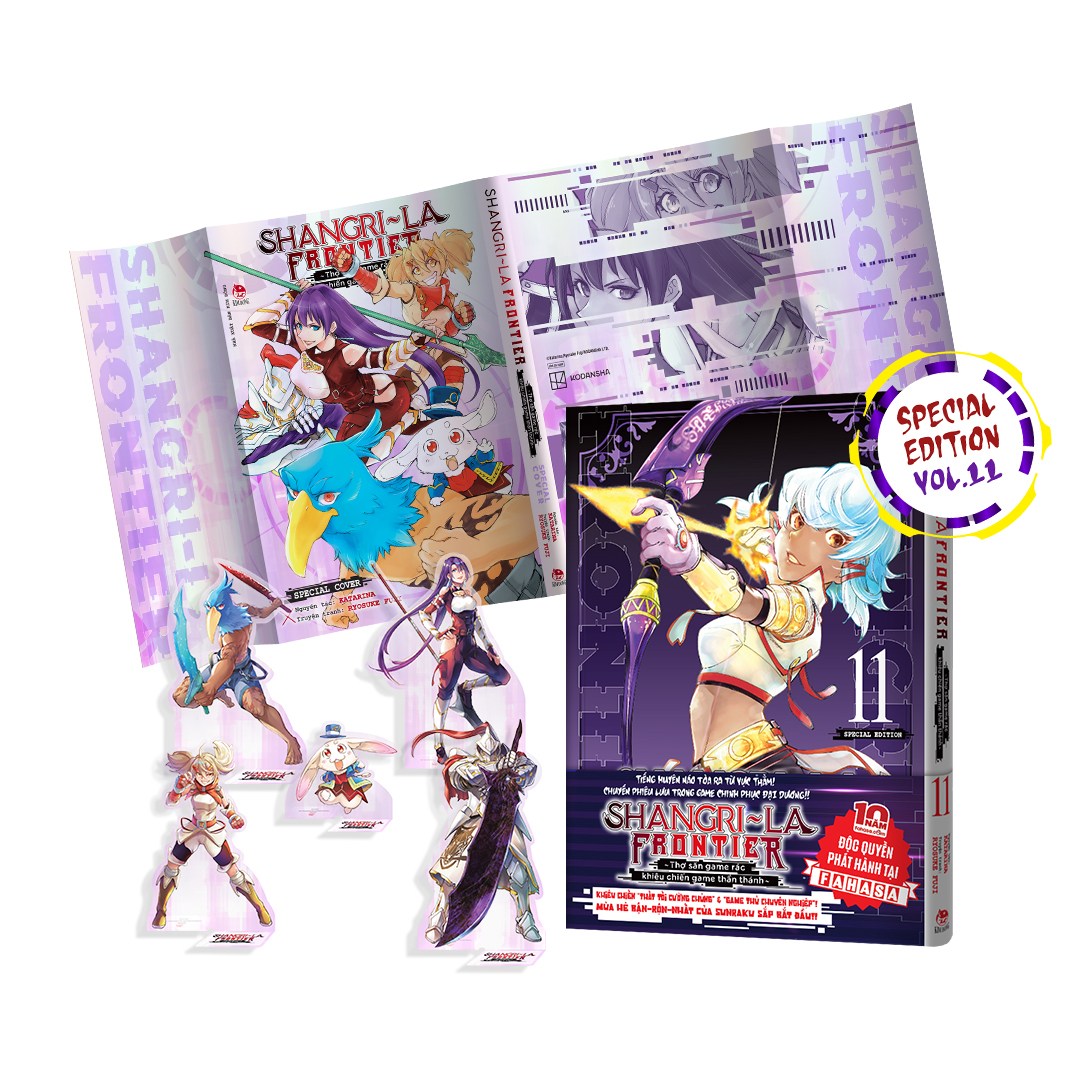 Bo
						
										
										Shangri-La Frontier - Tho San Game Rac Khieu Chien Game Than Thanh - Tap 11 - Ban Dac Biet - Tang Kem Bia Ao Thiet Ke Moi + Bia Hologram + Set 5 Standee PVC - Doc Quyen Fahasa - Ảnh 2