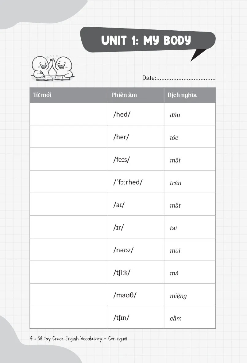 Bộ Sổ Tay Crack English Vocabulary - Xây Chắc 540 Từ Vựng Tiếng Anh Theo Chủ Đề Chỉ Với 30 Phút Mỗi Ngày - Chủ Đề Con Người - Ảnh 5
