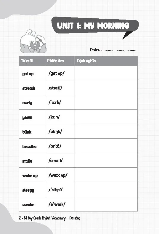 Bộ Sổ Tay Crack English Vocabulary - Xây Chắc 540 Từ Vựng Tiếng Anh Theo Chủ Đề Chỉ Với 30 Phút Mỗi Ngày - Chủ Đề Đời Sống - Ảnh 3