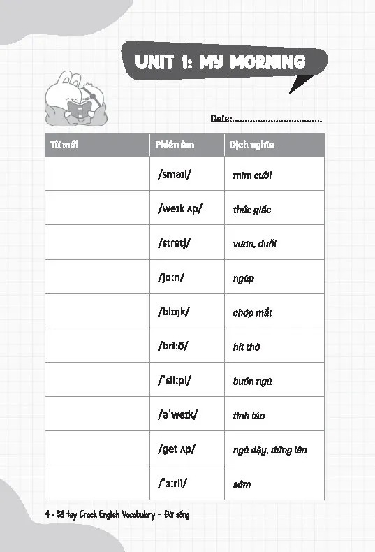 Bộ Sổ Tay Crack English Vocabulary - Xây Chắc 540 Từ Vựng Tiếng Anh Theo Chủ Đề Chỉ Với 30 Phút Mỗi Ngày - Chủ Đề Đời Sống - Ảnh 5