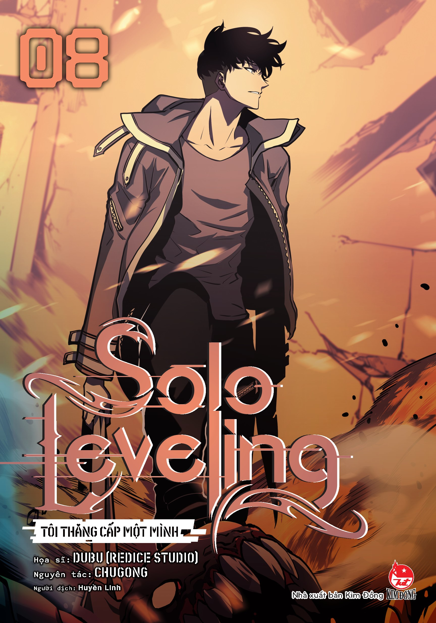 bộ solo leveling - tôi thăng cấp một mình - tập 8 - tặng kèm obi + 2 pvc card - Ảnh 4
