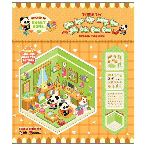 Bộ Sticker 3D Sweet Home - Trang Trí Phòng Khách Cùng Voi Tiny - Ảnh 11