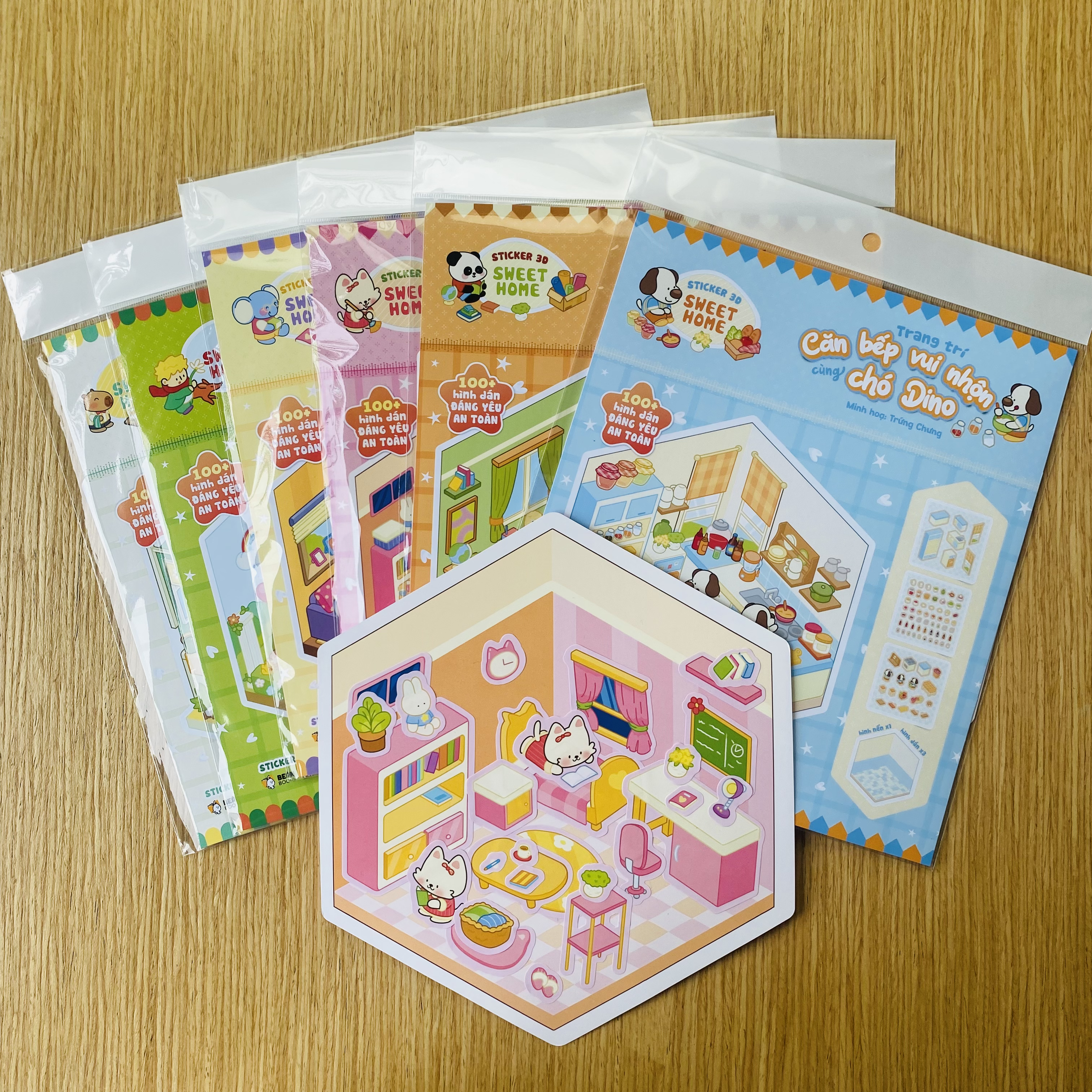 Bộ Sticker 3D Sweet Home - Trang Trí Phòng Khách Cùng Voi Tiny - Ảnh 8