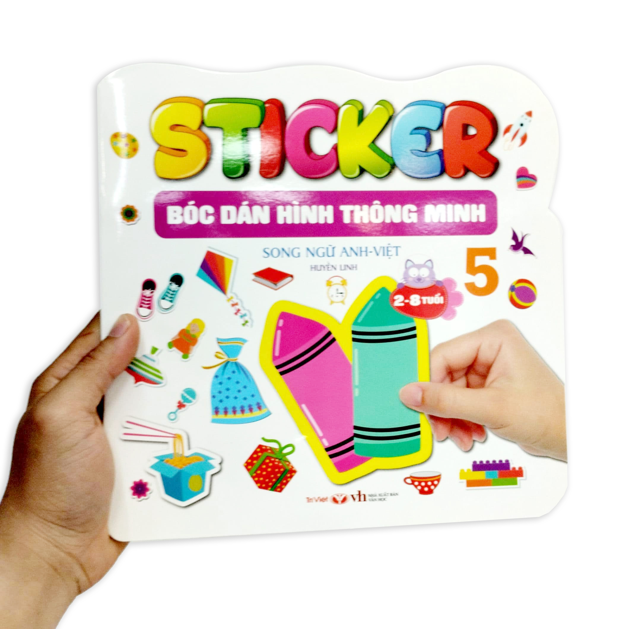 bộ sticker - bóc dán hình thông minh - song ngữ anh-việt - tập 5 - Ảnh 7