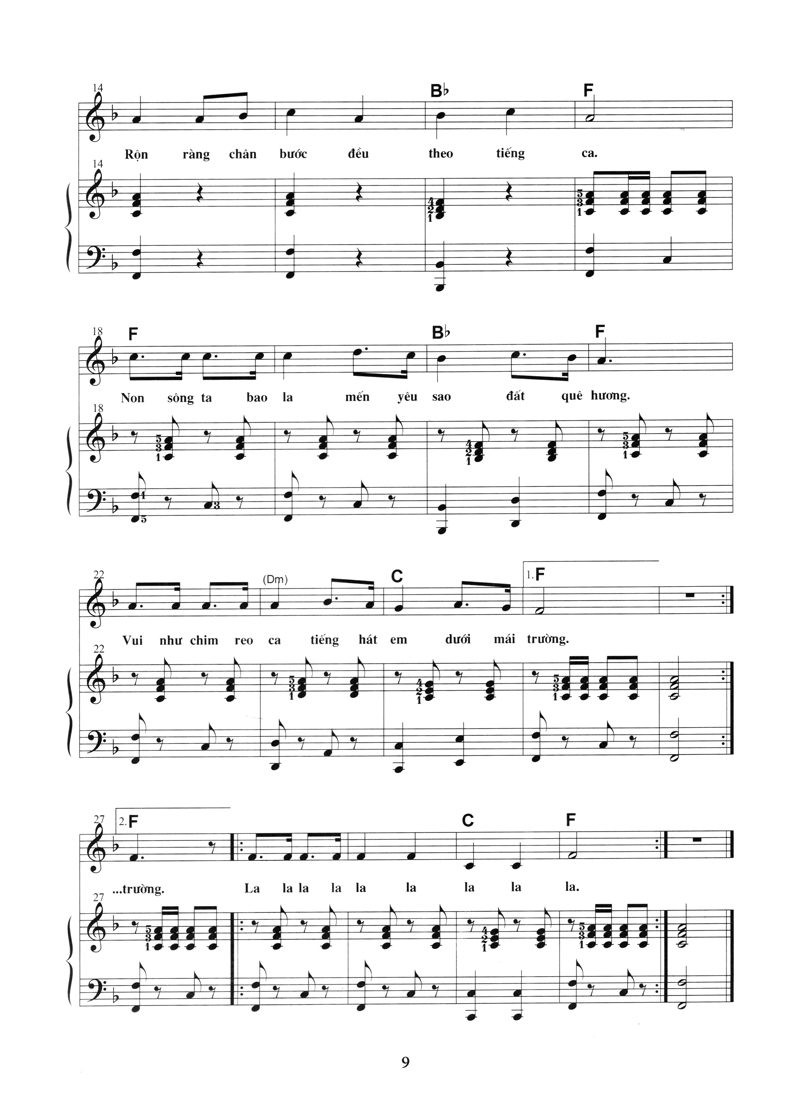 bộ thực hành đệm piano - chủ đề: ca khúc thiếu nhi - phần 2 - Ảnh 7