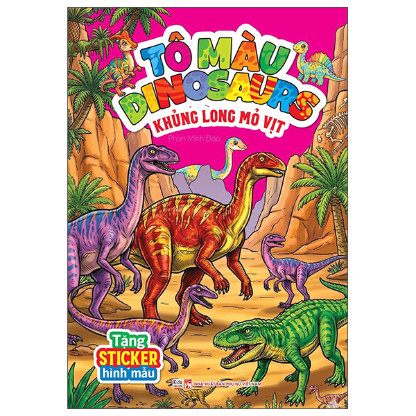 Bộ Tô Màu Dinosaurs - Khủng Long Mỏ Vịt