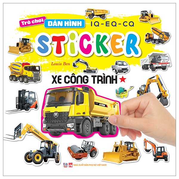 Bộ Trò Chơi Dán Hình IQ-EQ-CQ - Sticker - Xe Công Trình - Tập 1 - Ảnh 9