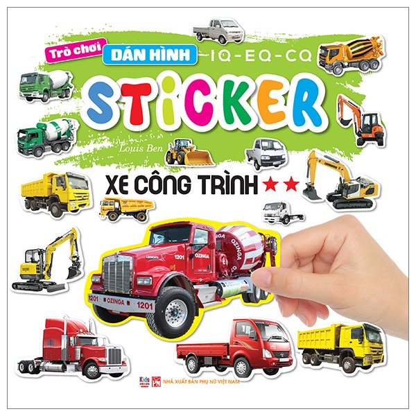 Bộ Trò Chơi Dán Hình IQ-EQ-CQ - Sticker - Xe Công Trình - Tập 2 - Ảnh 10