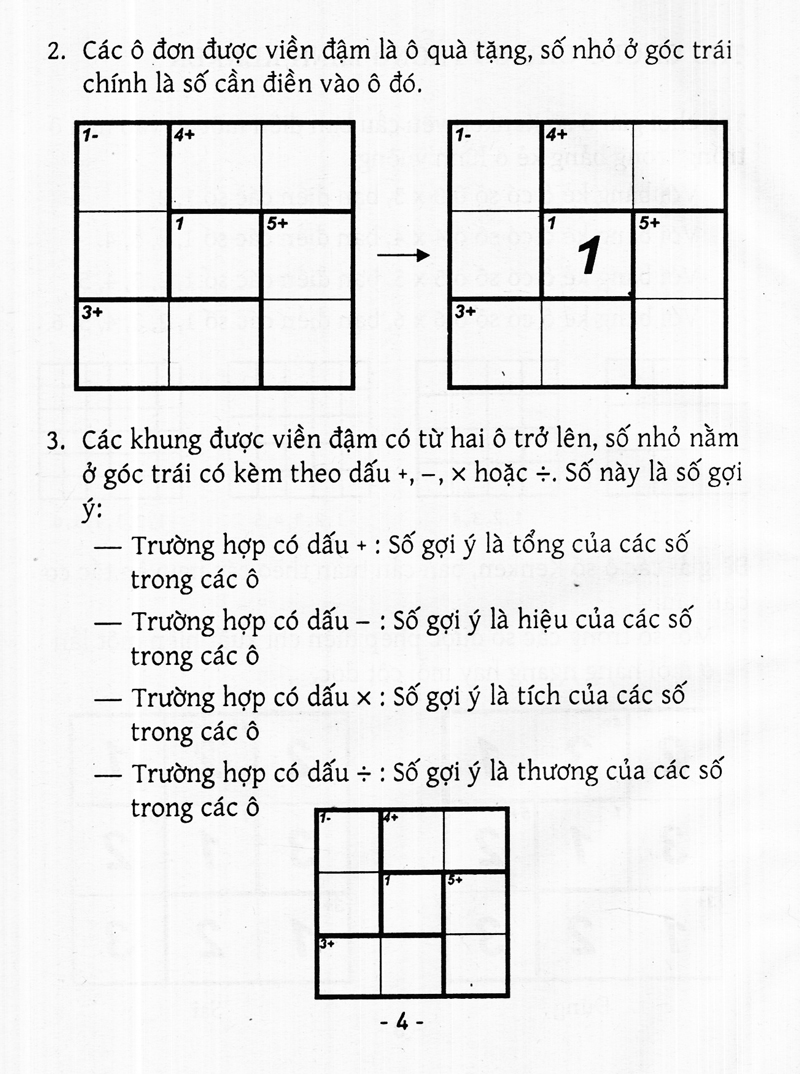 bộ trò chơi ô chữ số thông minh kenken - dành cho mọi người (tập 4) - Ảnh 3