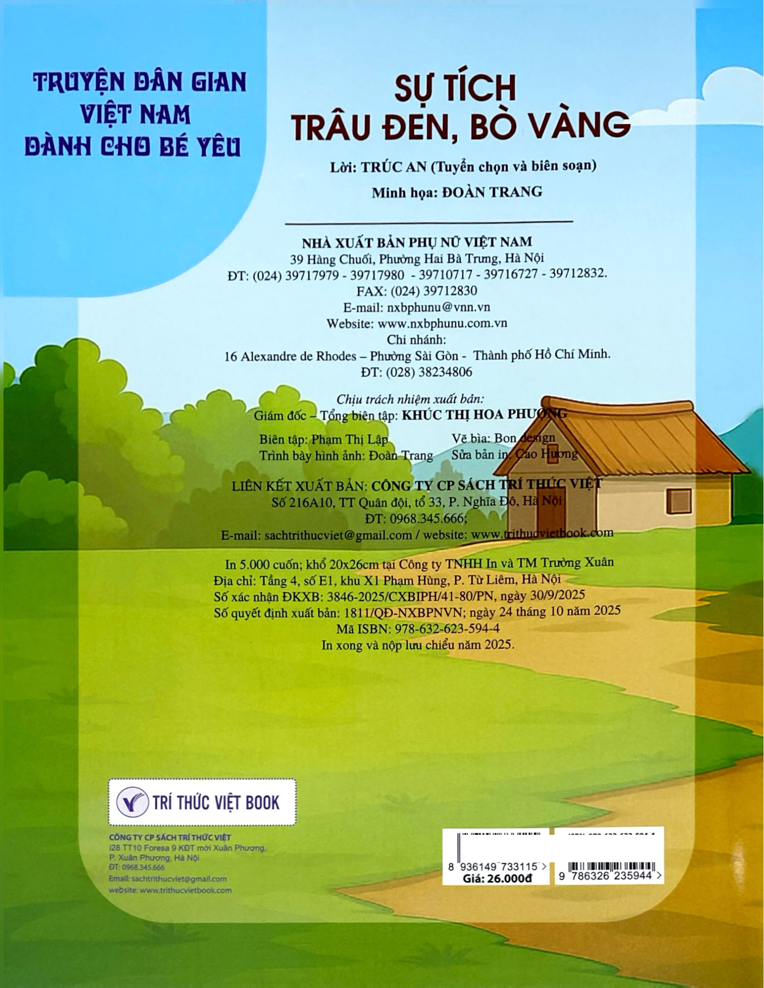 Bộ Truyện Dân Gian Việt Nam Dành Cho Bé Yêu - Sự Tích Trâu Đen, Bò Vàng - Ảnh 8