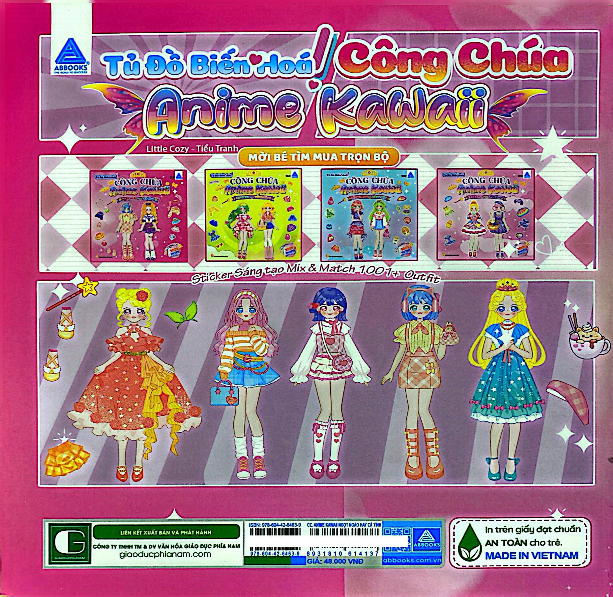 Bộ Tủ Đồ Biến Hoá - Công Chúa Anime Kawaii - Ngọt Ngào Hay Cá Tính - Ảnh 6