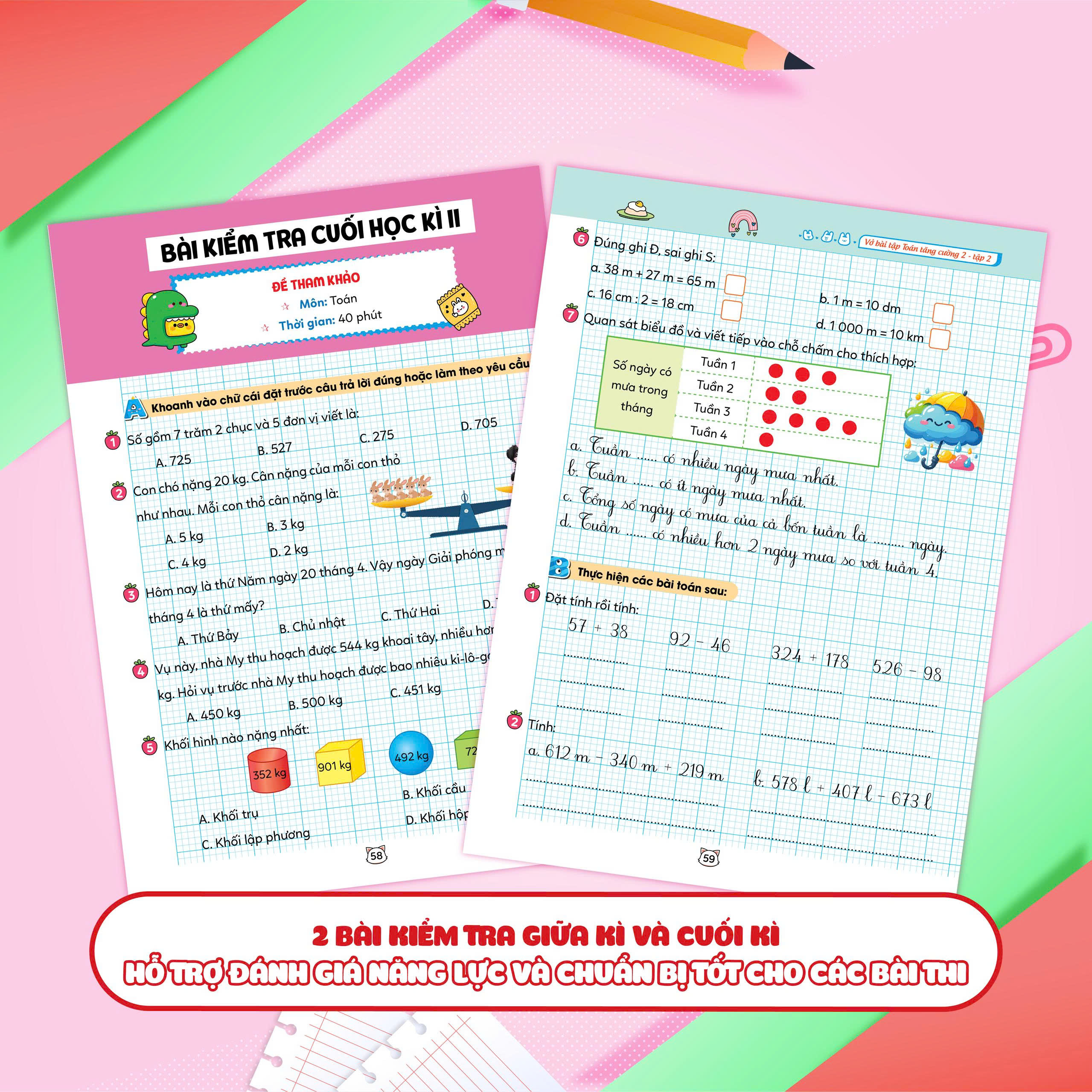 Bộ
Vở Bài Tập Toán Tăng Cường 2 - Tập 2 - Ảnh 7