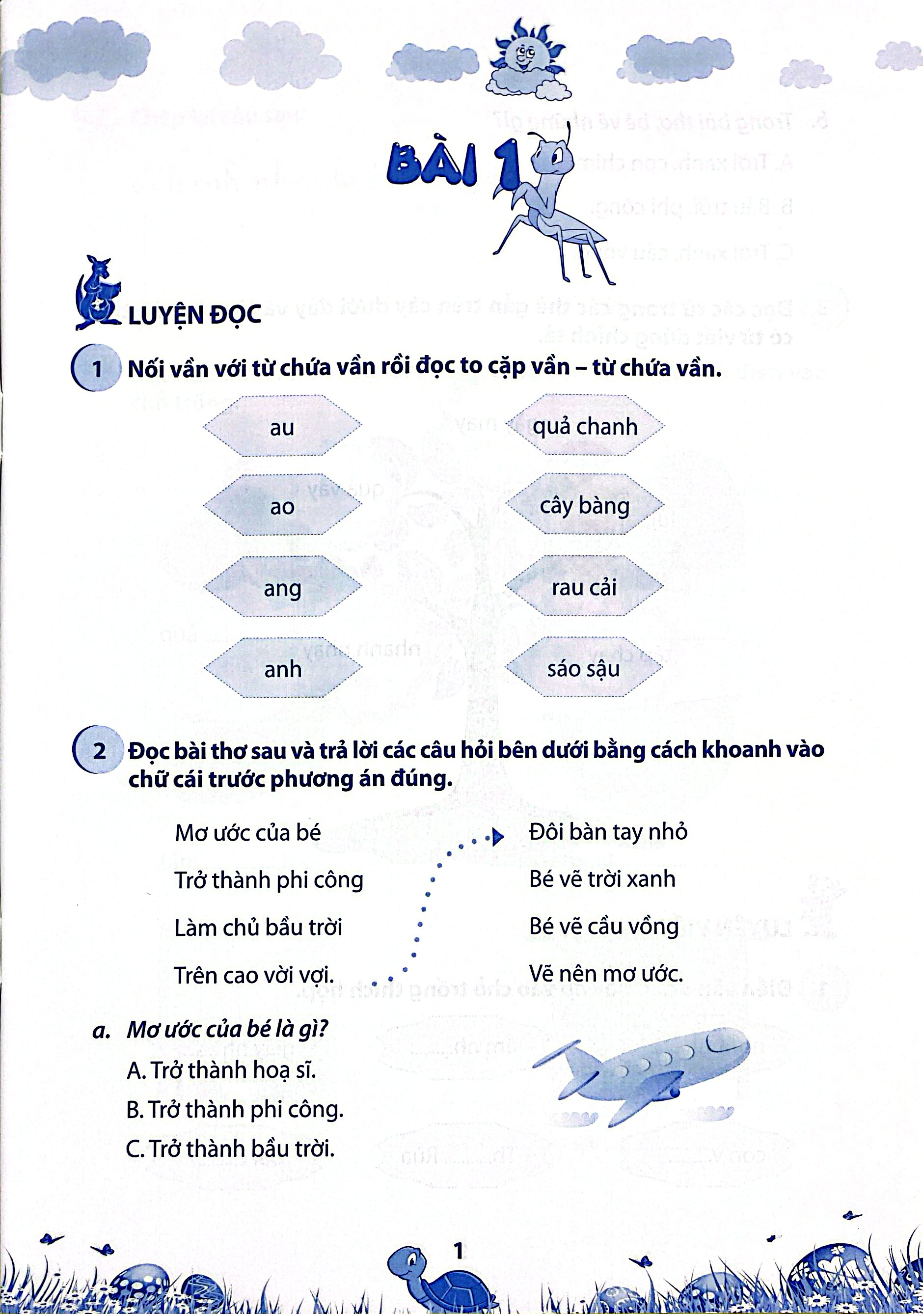 Bộ Vở Ôn Tập Hè Môn Tiếng Việt - Lớp 1 - Ảnh 4
