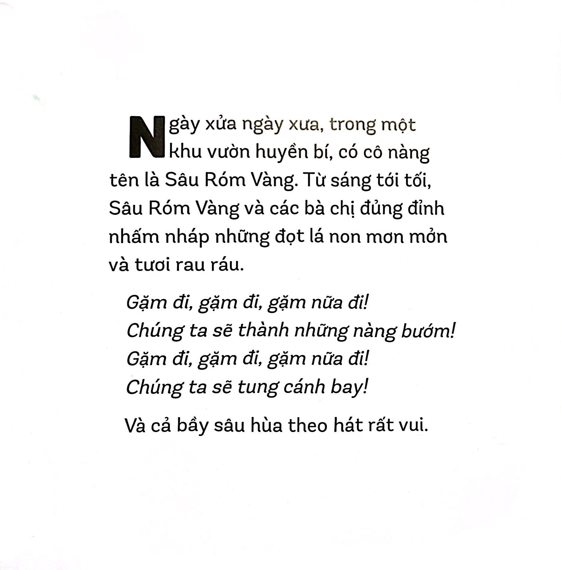 chuyện kể cho bé - cô sâu róm vàng - Ảnh 4