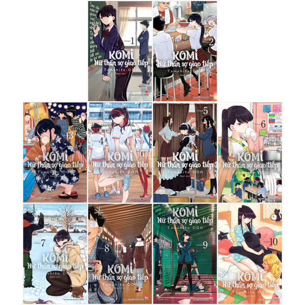 Combo Manga - Komi - Nữ Thần Sợ Giao Tiếp: Tập 1 - 10 (Bộ 10 Tập)