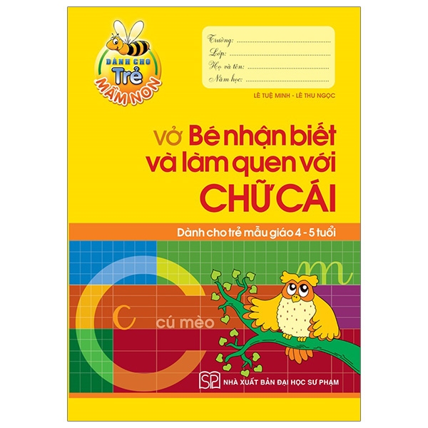 dành cho trẻ mầm non - vở nhận biết và làm quen với chữ cái - Ảnh 2